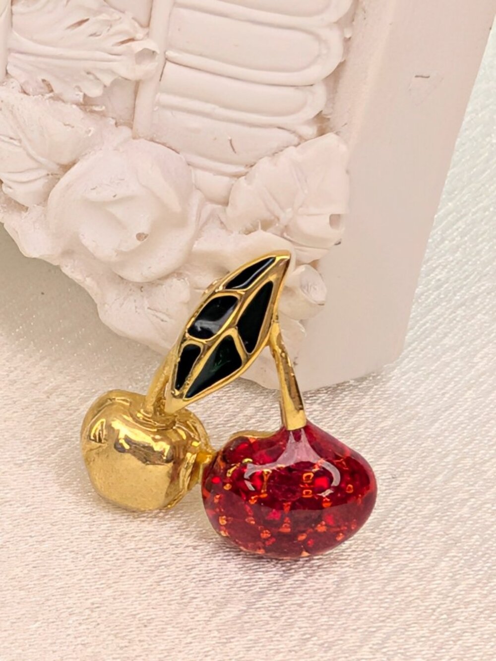 NEW Red and Yellow Cherry Put 'Em Pin